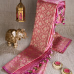 Mushroo Silk Shikargah Banarasi Saree